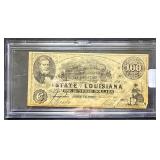 1863 State of Louisiana One Hundred Dollars - 12