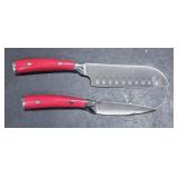 2 Knives   5in SANTOKU, 3.5 inch pairing
