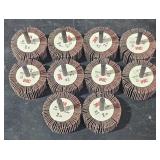 (10) 2" abrasive flap wheels