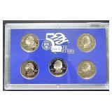 2007S US Mint 50 State Proof Set 5 Coins No Sleeve