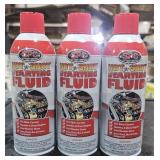 3 cans Hot-shot starting fluid