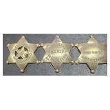 3 Brass Badges