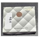 Leather Bi-fold mens wallet/NIB