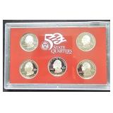 2007 S Silver 50 State Quarters Set 5 Coins