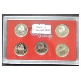 2000 S Silver 50 State Quarters Set 5 Coins