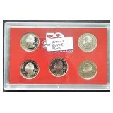 2000 S Silver 50 State Quarters Set 5 Coins