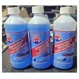 3 small windshield washer, concentrate, cleaner