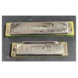 2 pocket harmonicas