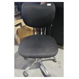 Rolling Office Chair w/ Black Cushions