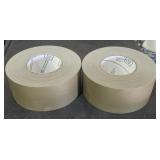 2 Rolls 3" Wide Tape, Packing, Waterproof Olive