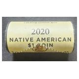 2020P US Mint Roll $1 Dollar Coins Native American