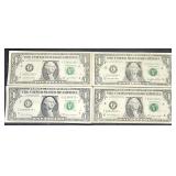 4Lots 1ea  Star Federal Reserve $1