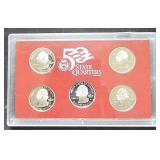 2008 S Silver 50 State Quarters Set 5 Coins
