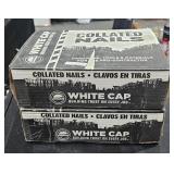 2 Lots 1ea White Caps 1 1/2" x .148 Strip Nails