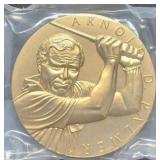 3"  Bronze Token  Arnold D. Palmer  Golfing