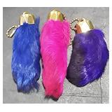 3 rabbits foot key chain
