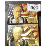 2 Gold Leaf Trump Playing deck cards