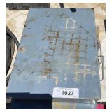 Two metal hardware bins
