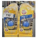 2 lots 1ea 5/3 Pks Arm & Hammer New Car Freshener