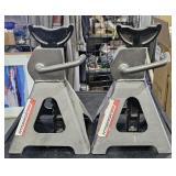 2 Sets Jack Stands 3 Ton Heavy Duty