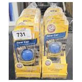 2 lots 1ea 5/3 Pks Arm & Hammer New Car Freshener