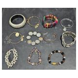 Lot of 8 Costume Jewelry Bracelets