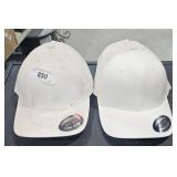 6 White? Baseball Caps  No Imprint