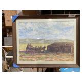 Framed artwork is a print of ï¿½Cattlemenï¿½ by