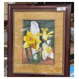 Vintage daffodil wall art 20x24