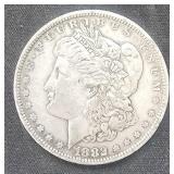 1882 P Morgan Silver $1 Dollar Coin