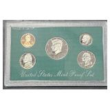 1996 S US Mint Proof Set 5 Coins