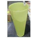 Large Blown Yellow Glass Vase 15 1/2" Tall