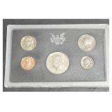 1969 S US Mint Proof Set 5 Coins Kennedy Silver
