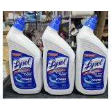 3 Lysol toilet bowl cleaner