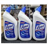 3 Lysol toilet bowl cleaner