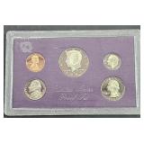 1987 S US Mint Proof Set 5 Coins