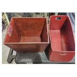 2 Hard Storage Open Containers w/ Handles