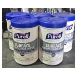 5 Tubs Purell Surface Disinfecting Wipes 110 ea