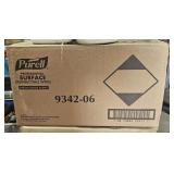 6 Tubs Purell Surface Disinfecting Wipes 110 ea