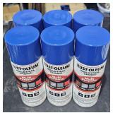 6 cans Rust-oleum multi purpose spray paint