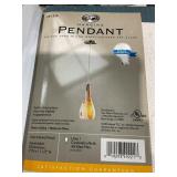 Hand blown glass pendant light