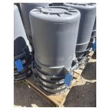 4 Huskee Trash Cans
