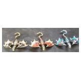 (3) Metal Enameled 2" Dragon Collectables 3X$
