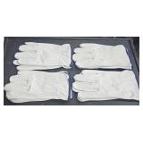 4 pair industrial leather gloves