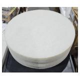 (5) 3M 19" white super polish pads
