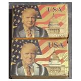 2 Packs Gold Foil USA  Trump Playing Cards