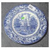 Liberty Blue Plate - Independence Hall