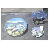 Set of 3 Small Dolphin Plates