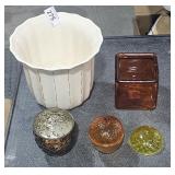 Bloom Rite Ceramic Flower Pot, Glass Containers