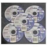 5 Norton BlueFire RightCut 4 1/2" cut off wheel